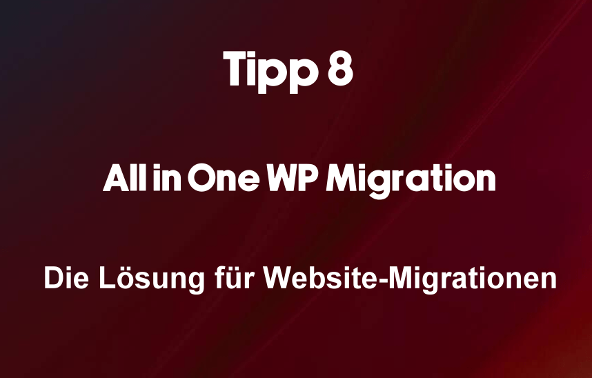All in one WP Migration